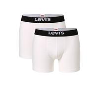 Boxer Levi's Solid Basic Organic Cotton Stripe bianco nero (2 unità) - L