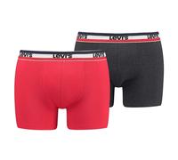 Levi's Boxer, Boxer Uomo, Sostenibile Rosso / Nero, XXL