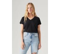 Levi's Boxy Vneck Tee T-Shirt, Caviar Slub, M Donna