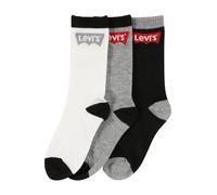 Levi's Kids Batwing Regular Cut 3Pk Calzini Bambini e Ragazzi, Black, 5-7