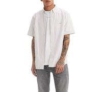 Levi's Camicia a Maniche Corte da Uomo Authentic Button, Cupertino Stripe Bri, L