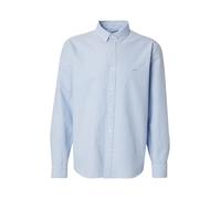 Levi's - Authentic - Camicia Oxford taglio comodo azzurra con bottoni e logo tono su tono-Blu S