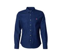 Levi's LS Battery HM Shirt Slim Camicia Button-Down, Mookie Dark Wash, S Uomo