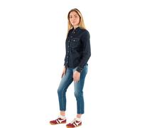 LEVI'S ® Camicia da donna 'ICONIC WESTERN IN LINEN DENIM' blu scuro, Taglia XS