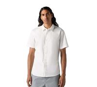 Levi's Camicia da Uomo a Maniche Corte Battery Housemark Slim, Bianco Brillante, XS