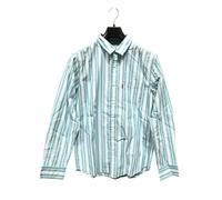Levi's camicia da uomo camicia Blue Stripe maglia a maniche lunghe, blu/verde, M