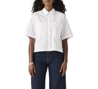 Levi's, ,Blouses & Shirts ,Donna ,Bianco ,L Harlie SS Cropped Shirt