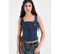 Levi's - Canotta blu con zip vintage M