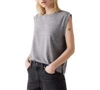 Levi's Boxy Tank T-Shirt, Triblend Header Gray, M Donna
