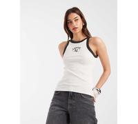 Levi's - Canotta vogatore bianca a coste con grafica-Bianco XS