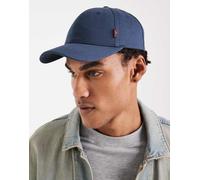 Levi's - Cappello con visiera classico in twill blu con linguetta rossa One Size