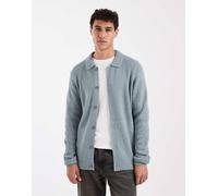 Levi's - Cardigan in maglia stile polo grigia con bottoni-Grigio XL