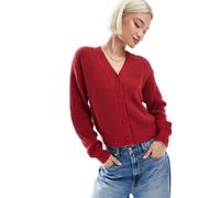 Levi's - Cardigan rosso con bottoni sul davanti L