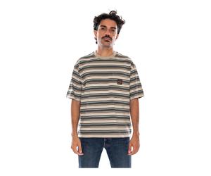 Levi's - Carhartt WIP SS Workwear PKT TEE Porter Stripe Medium - Magliette Girocollo Uomo Multicolore Uomo Levis - - Tops - Uomo - Multicolore - L