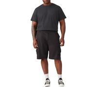 Levi's Big & Tall - Carrier Cargo 2 - Pantaloncini cargo neri in tela con tasche-Nero W44