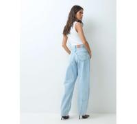 Levi's - Cinch Barrel - Jeans bombati lavaggio candeggiato stretti in vita-Blu W29 L29
