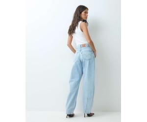 Levi's - Cinch Barrel - Jeans bombati lavaggio candeggiato stretti in vita-Blu W29 L29