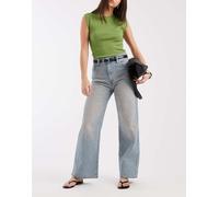 Levi's - Cinch - Jeans ampi lavaggio acido blu con cinturino W26 L31