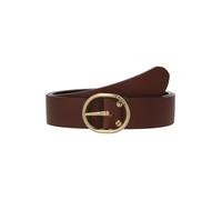 Levi's - Arletha - Cintura in pelle nera e marrone double-face con logo 75 cm