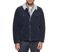 Levi's Corduroy Sherpa Lined Trucker Jacket (Regular & Big & Tall Sizes) Giacca di Jeans, Navy, XX-Large Uomo