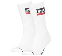 Levi's Crew, Calzini Unisex - Adulto, Bianco, 39-42