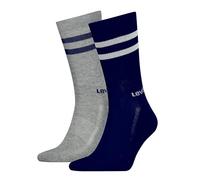 Levi's Crew, Calzini Unisex - Adulto, Navy/Grigio, 39-42
