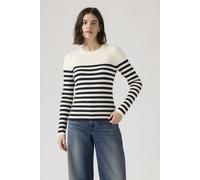 Levi's Maglione da Donna Rib Crew, Adrienne Stripe Egre, S