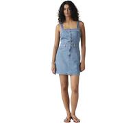 Levi's Donna Abito in Jeans Iconic Button con Spalline Regolabili, Slim Fit, Blu (Chill Day), M