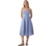 Levi's Donna Abito Midi Ravina con Chiusura con Bottoni, Linea a Trapezio, Blu (Annika Stripe Nautic), XS