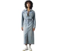 Levi's Donna Abito Midi Western Denim con Taschini sul Petto, Standard Fit, Blu (Feeling This), 33