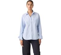 Levi's Donna Camicia in Jeans Harlie in Cotone con Colletto a Punta, Blu (Amari Stripe Chambra), L