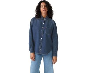 Levi's Donna Camicia in Jeans Harlie in Cotone con Colletto a Punta, Blu (Play Around), M