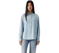 Levi's Donna Camicia in Jeans Harlie in Cotone con Colletto a Punta, Blu (Where Is She), XS