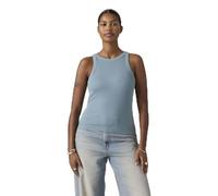 Levi's Donna Canotta Essential Racer Parzialmente Elasticizzata, Slim Fit, Blu (Garment Dye Fa191913), M