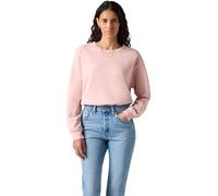 Levi's Donna Felpa Heritage Crewneck in Cotone, Standard Fit, Rosa (H125 Garment Dye Pot), M