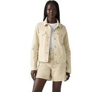 Levi's Donna Giacca in Jeans Original Trucker in Cotone, Slim Fit, Beige (Spacey Brown Rice Tr), XS