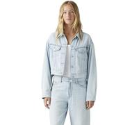 Levi's Donna Giacca in Jeans Shrunken 90s Trucker con Tasche con Patta, Relaxed Fit, Blu (Luxury Trip Trucker), L