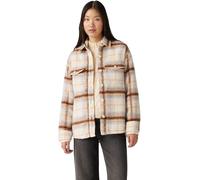 Levi's Donna Giacca Lola Shacket con Motivo a Quadri, Relaxed Fit, Beige (Majorie Plaid Sunny), M