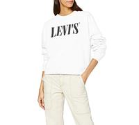 Levi's Donna Graphic Diana Crew Felpa Not Applicable, Bianco (90's Serif White+ 0000), XX-Small