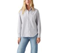 Levi's Donna Harlie Boyfriend Shirt Marinas Stripe Navy Blazer Blue L