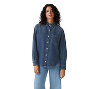 Levi's Donna Harlie Boyfriend Shirt Play Around Blue L