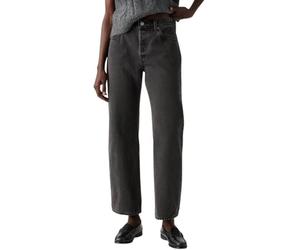Levi's Donna Jeans 501 90s Ankle in Cotone, Straight Fit, Nero (Smooth Operator), W24/L27