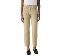 Levi's Donna Jeans 501 Crop High Rise, Straight Fit, Beige (Scraped Travertineâ S), W26/L30