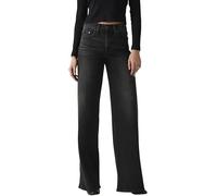 Levi's Donna Jeans 728 Parzialmente Elasticizzati, Gamba Larga, Nero (Rodeo Princess), W23/L30