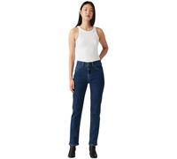 Levi's Donna Jeans Tailored 724 High Rise, Straight Fit, Blu (Seams To Work), W25/L30