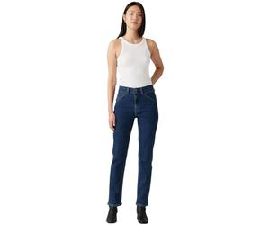 Levi's Donna Jeans Tailored 724 High Rise, Straight Fit, Blu (Seams To Work), W25/L30