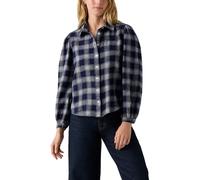 Levi's Donna Journey Westernhemd Alarcon Plaid Navy Cotton Blue XS