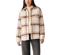 Levi's Donna Lola Shacket Majorie Plaid Sunny Cream Beige XS