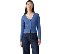 Levi's Donna Maglietta a Maniche Lunghe Muse con Scollo a V, Slim Fit, Blu (Dutch Blue), XS