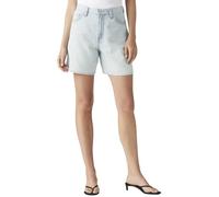 Levi's - Pantaloncini di jeans ampi a vita alta azzurri-Blu W28